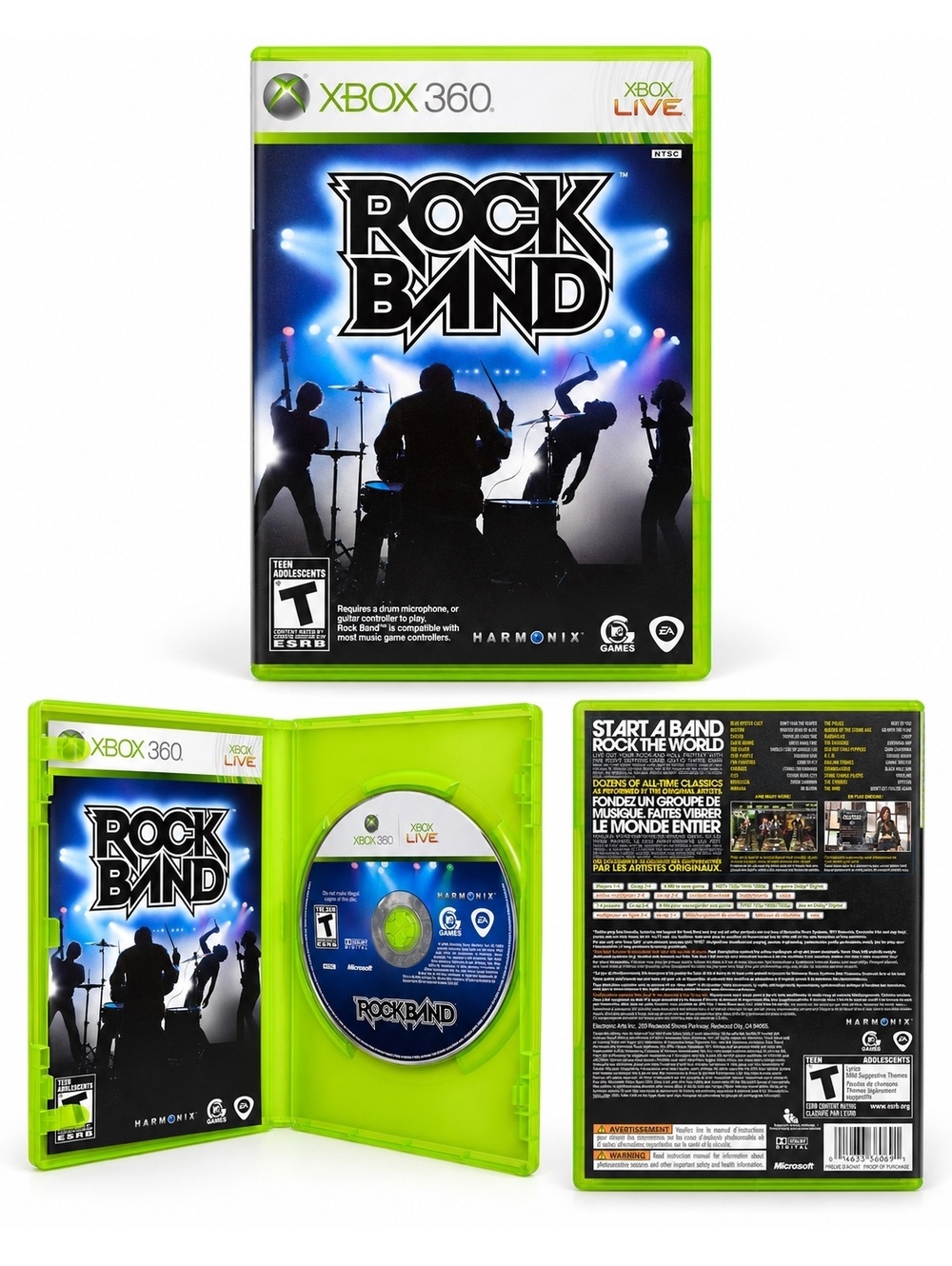 Rock Band Xbox 360 2007 Complete CIB Manual Tested Working Harmonix